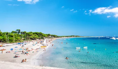 Crédence de cuisine en verre imprimé Plage et mer La plage de Las Salinas. Ibiza