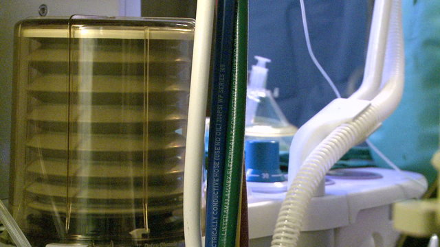 Ventilator in operating room