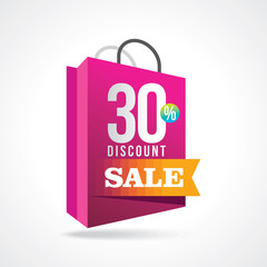 sale shopping background and label for business promotion