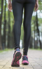 Runner athlete legs, training exercise outdoor jogger runner