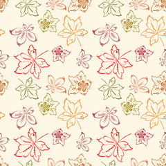 fall leaves pattern