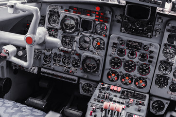 airplane cockpit