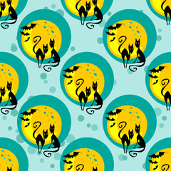 cats seamless pattern