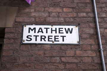 Matthew Street Sign, Liverpool