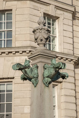 Obraz premium Detail on Cunard Building, Pier Head, Liverpool