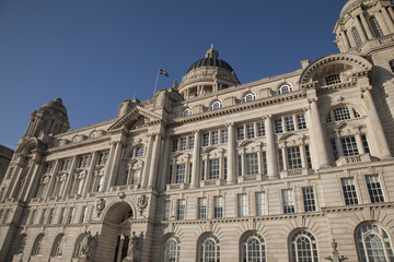Port Building; Pier Head; Liverpool; England; UK
