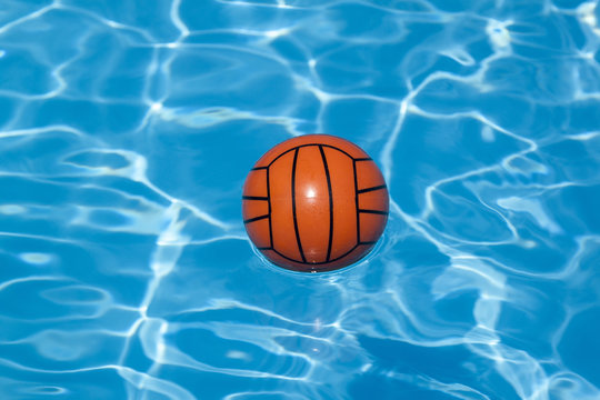 Waterball In Shwimming Pool In Sunshine