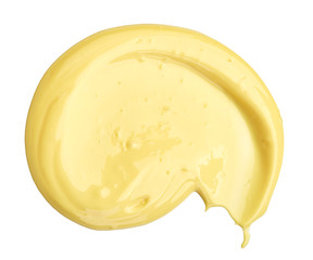 mayonnaise on white background