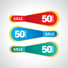 Sale shopping background and label for business promotion