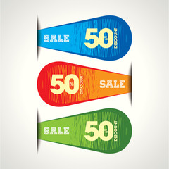 Sale shopping background and label for business promotion