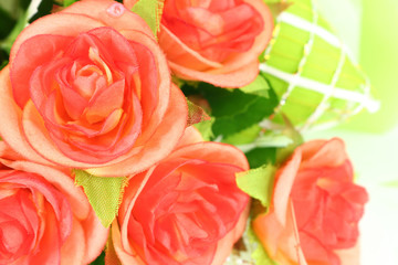 artificial flowers decorative background