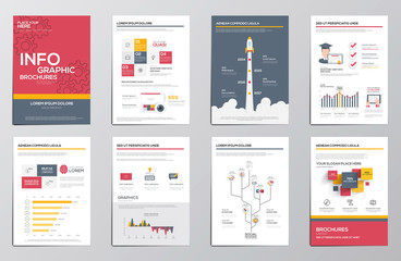 Naklejka na ściany i meble Infographics elements for corporate brochures