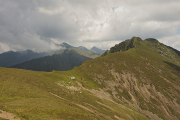 Mountain landscape in Romania