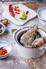 Ingredients for soup Tom Yam