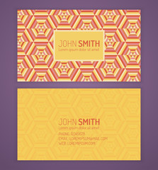 Business card template