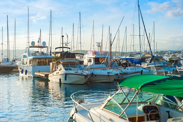 Fototapeta premium Cannes harbor, France