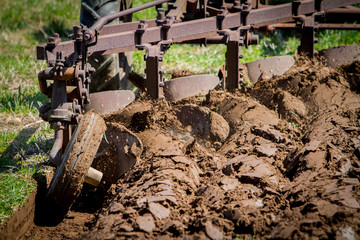 Fototapeta premium Tractor Plow