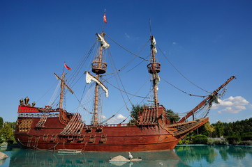 Prate Ship in Sazova Park Eskisehir, Turkey