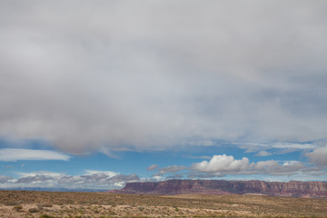 AZ-Vermilion Cliffs as seen from the remote road leading to the Saddle Mountain Wilderness on the North Rim  of the Grand Canyon