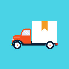 Vector delivery truck icon