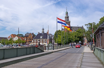 Obraz premium Rathausbrücke Leer