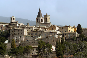 Obraz premium Italia,Umbria, il paese di Spello.