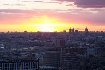 Landscape Moscow city, Moscow, Russia