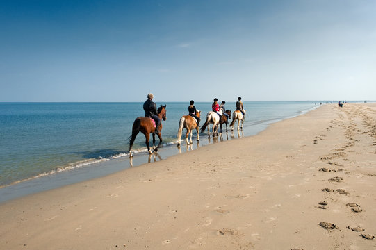Reiter am Strand
