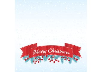 Ribbon with Wishes and Fir Twig Decoration