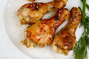 Grilled chicken legs