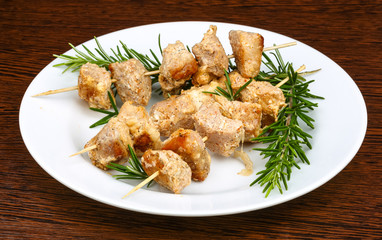 Chicken skewers