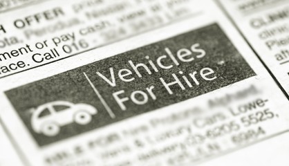 vehicles for hire