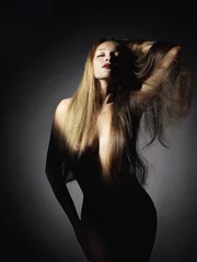 Gordijnen nude beautiful young woman © photoagents