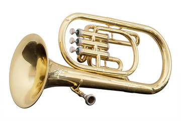 Naklejka premium classical music wind instrument trumpet