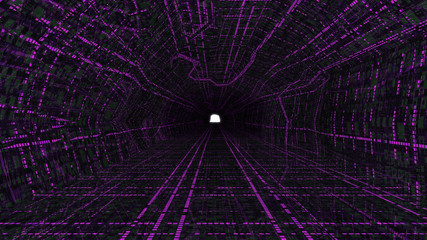 electric tunnel purple