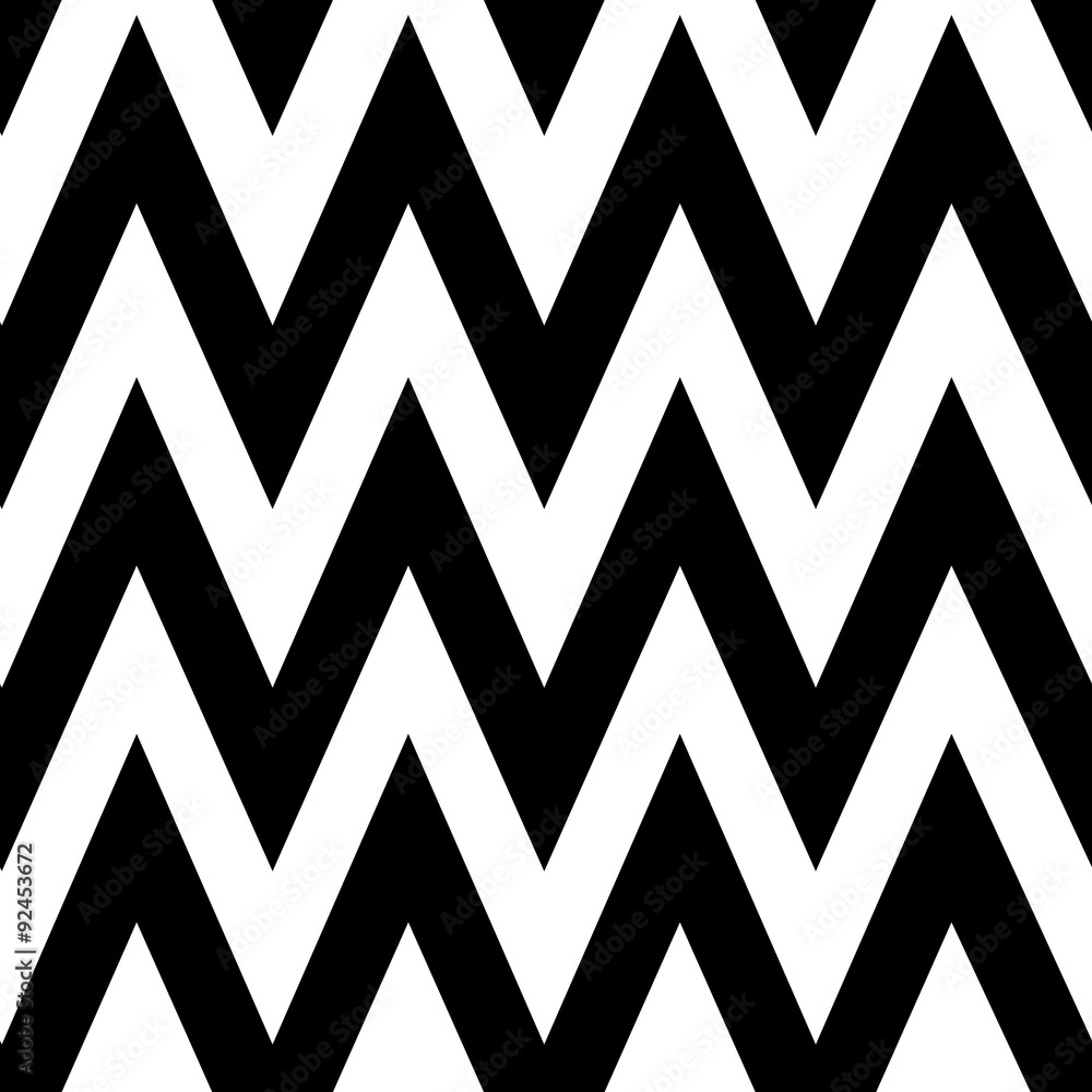 Poster pattern in zigzag.