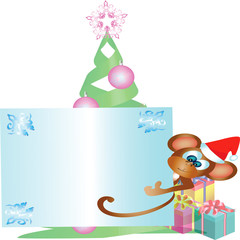 Monkey Happy New Year,vector