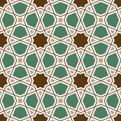 Seamless geometric tiling pattern