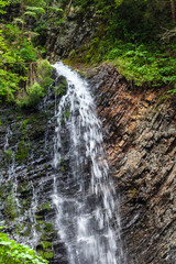 waterfall in the Carpathian mountains