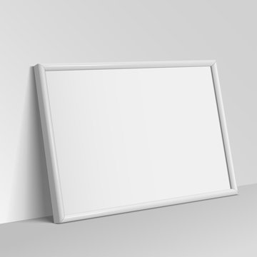 White horizontal frame for paintings