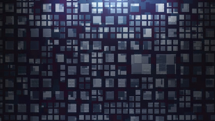 Metal wall background deep blue