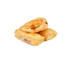 Tuna Pie on white background