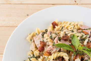 penne pasta with cream sauce