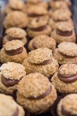Pastry with chocolate cream
