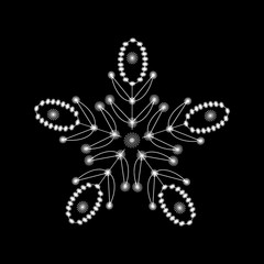 Obraz premium vector snowflake