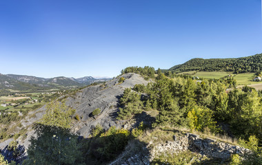 view from citadel Vauban in  Seyne les Alpes