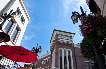 U.S.A., California, Los Angeles, the famous Rodeo Drive shops and restaurants