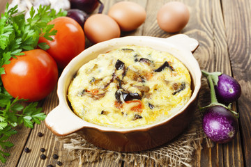 Omelet with vegetables