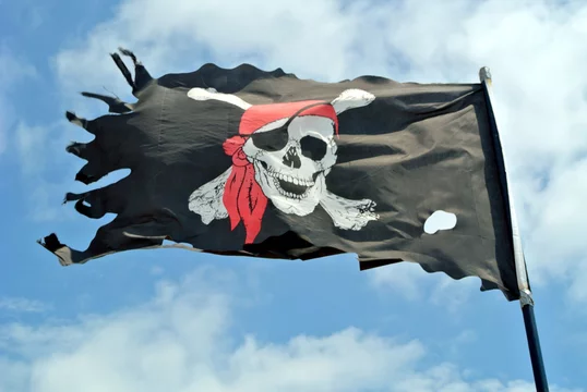 per montacarichi il bandiera di il pirati 27086498 Stock Photo su Vecteezy