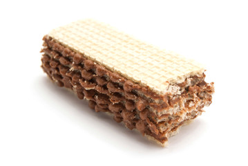 tasty wafer on white
